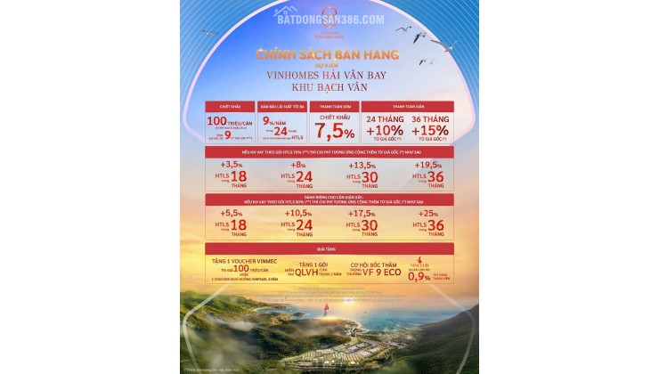 SỞ HỮU BIỆT THỰ BIỂN ĐẲNG CẤP TẠI BẠCH VÂN – HẢI VÂN BAY